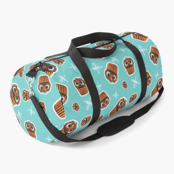 Item preview, Cute cupcakes on turquoise background pattern designed and sold by TurquoiseChicken.