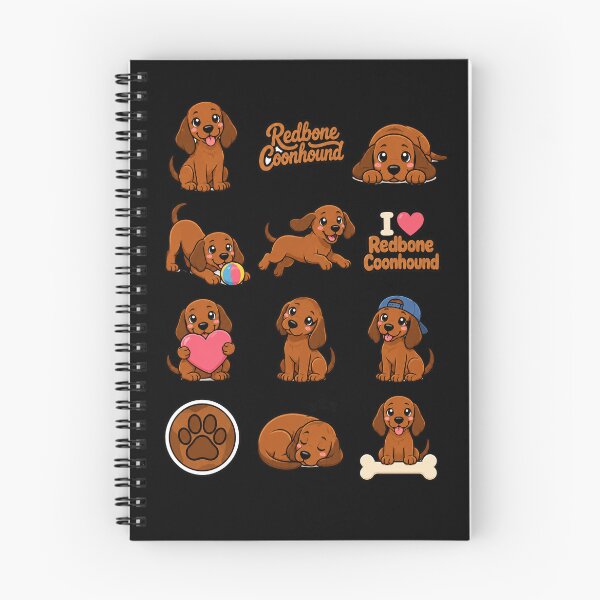Item preview, Cute Redbone Coonhound stickers and apparel design designed and sold by rafaeltto.