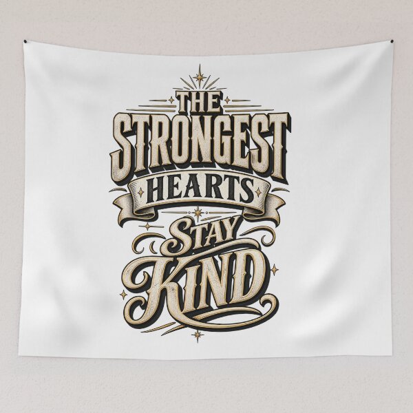 Item preview, The Strongest Hearts Stay Kind designed and sold by bolaAura.