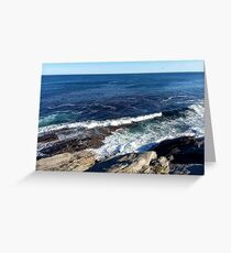 Ocean at Two Lights State Park, Cape Elizabeth, Maine Greeting Card