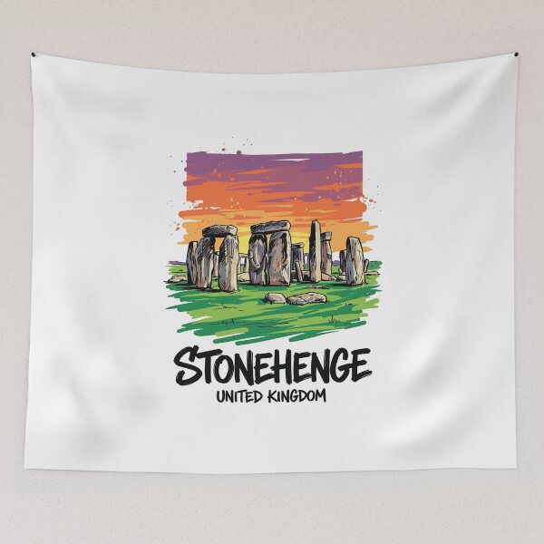 Item preview, Stonehenge Ancient Monument England Art Print designed and sold by Merch by Das Design Studio.