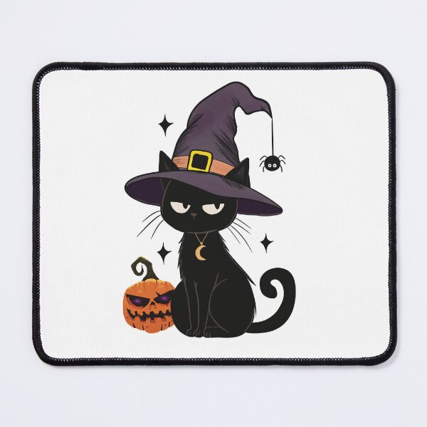 Item preview, Resting Witch Face Black Cat Halloween designed and sold by MaggesticDesigns.