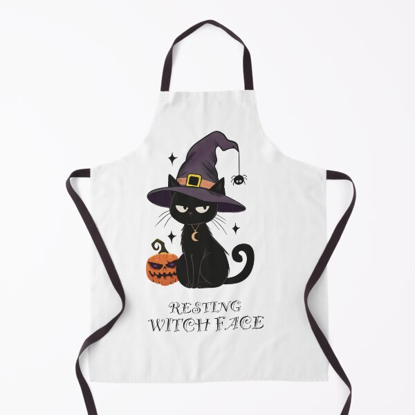 Item preview, Resting Witch Face Black Cat Halloween designed and sold by MaggesticDesigns.