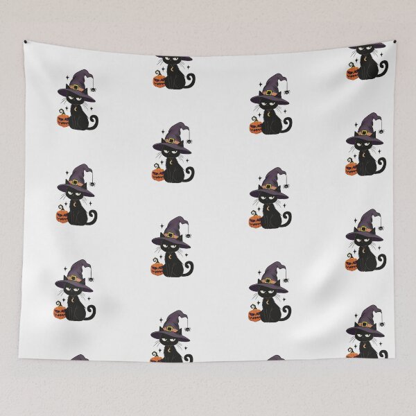 Item preview, Resting Witch Face Black Cat Halloween designed and sold by MaggesticDesigns.