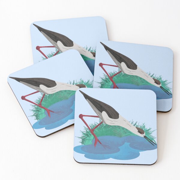 Item preview, Black-winged Stilt  Illustration designed and sold by FandomizedRose.