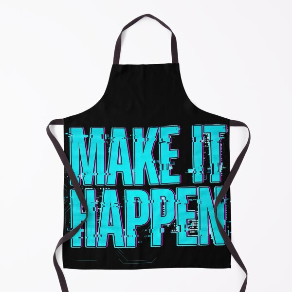 Item preview, It Happen Cyberpunk Glitch Motivational Typography designed and sold by KreonaTime.
