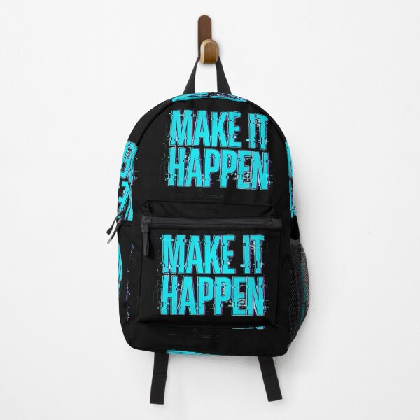 Item preview, It Happen Cyberpunk Glitch Motivational Typography designed and sold by KreonaTime.