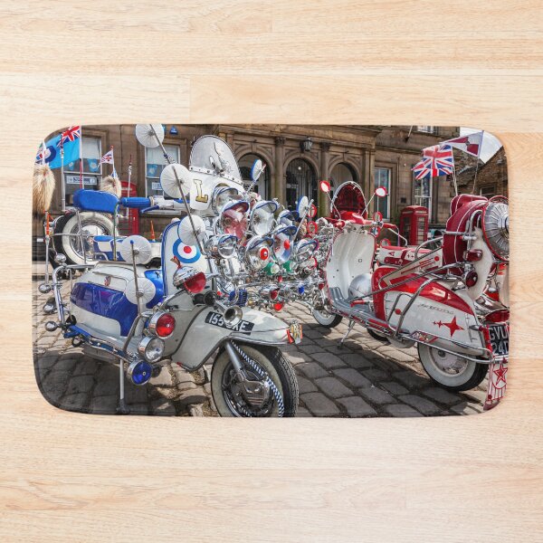 Item preview, Northern Soul Mod Scooters on Cobblestone Street designed and sold by Paul Thompson Photography.