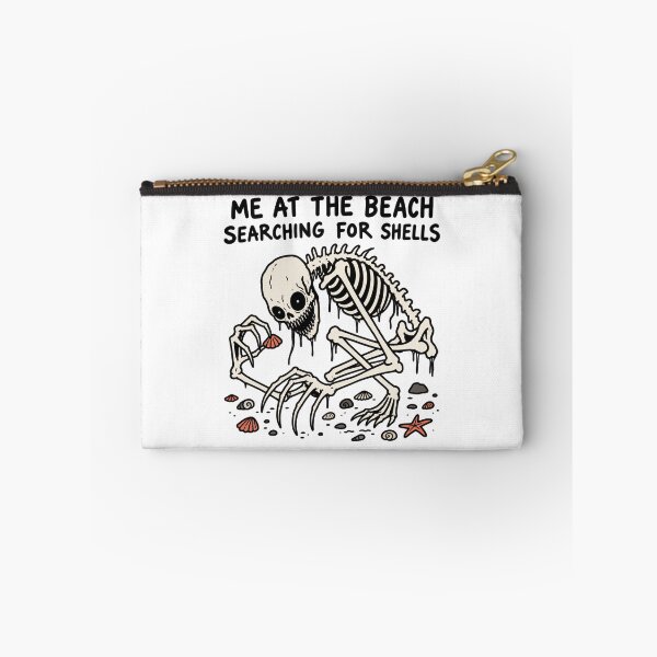Item preview, Skeleton Searching For Seashells Beach Humor designed and sold by MonkiFlipp.