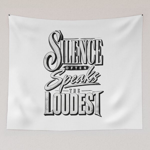 Item preview, Silence Often Speaks the Loudest designed and sold by bolaAura.