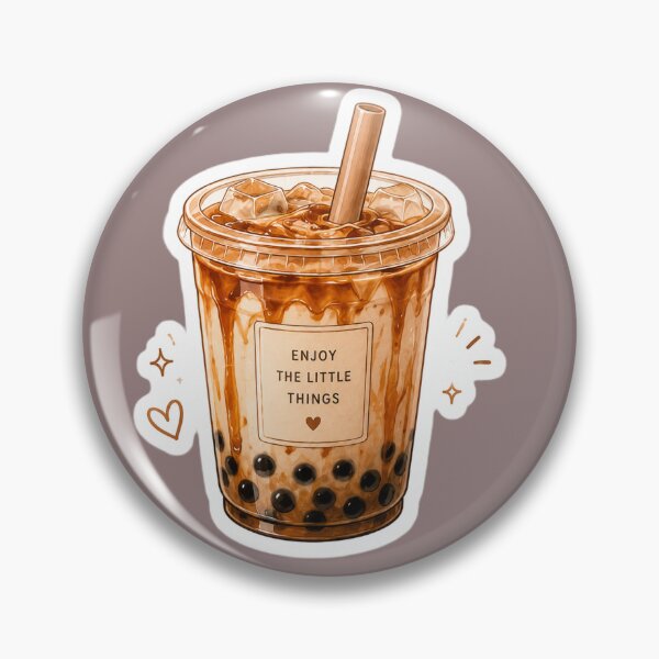 Item preview, Caramel Boba Tea Sticker Cute Bubble Tea Aesthetic Brown Sugar Milk Tea Kawaii Cozy Drink Lover Gift designed and sold by AstraDrip Studio.