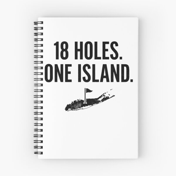 Item preview, 18 Holes One Island Minimalist Golf Tee – Black White Golf Hole Line Art designed and sold by FitEnvy.