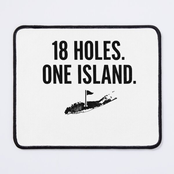 Item preview, 18 Holes One Island Minimalist Golf Tee – Black White Golf Hole Line Art designed and sold by FitEnvy.