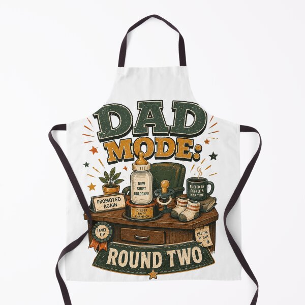 Item preview, Dad Mode Round Two Funny Office Desk Baby Announcement Shirt designed and sold by @SHINTOSARTSTORE.