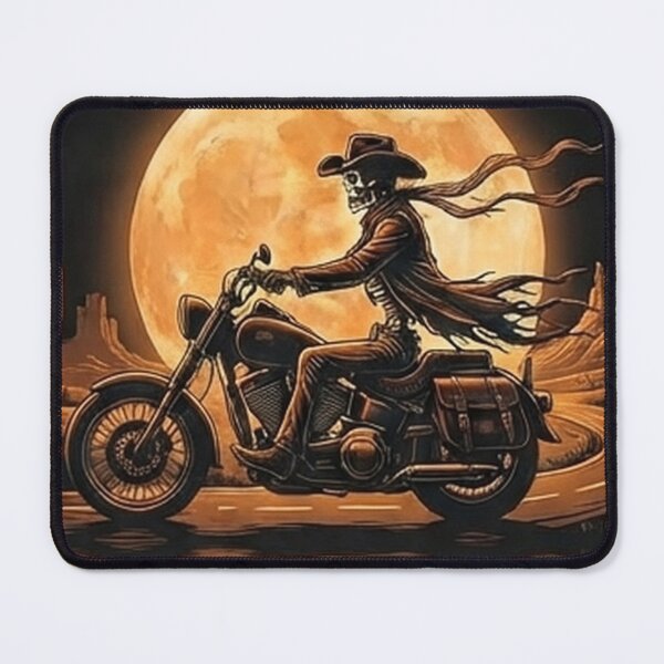 Item preview, Skeleton Motorcycle Desert Highway - A Skeleton With No Name designed and sold by Ghostlycats2026.