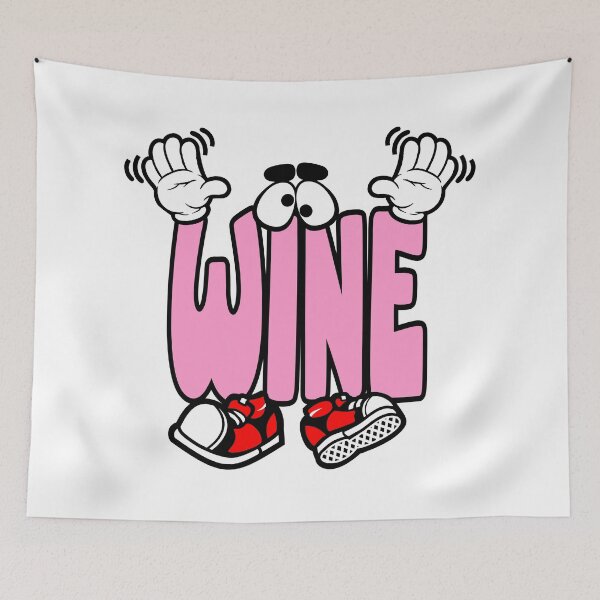 Item preview, WINE - FOOD Typography Character Bold Funny designed and sold by NFTWords.