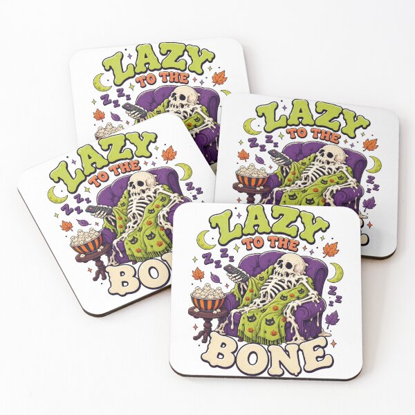 Item preview, Lazy To The Bone Funny TV Watching Skeleton Graphic Tee designed and sold by Design Vibras.