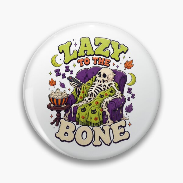 Item preview, Lazy To The Bone Funny TV Watching Skeleton Graphic Tee designed and sold by Design Vibras.