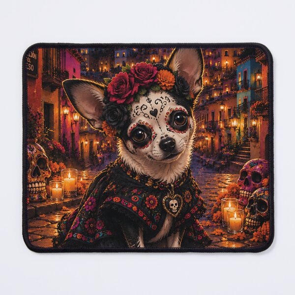 Item preview, Chihuahua dressed as a Catrina in Guanajuato designed and sold by Nomad-Paws.