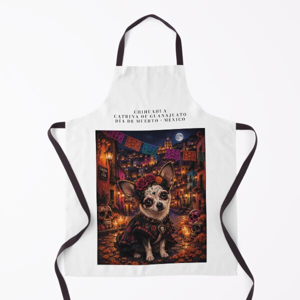 Item preview, Chihuahua dressed as a Catrina in Guanajuato designed and sold by Nomad-Paws.
