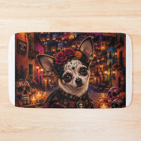 Item preview, Chihuahua dressed as a Catrina in Guanajuato designed and sold by Nomad-Paws.