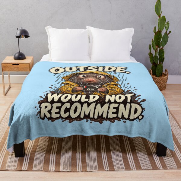 Item preview, Outside Would Not Recommend – Funny Drenched Mole Introvert designed and sold by SVox.