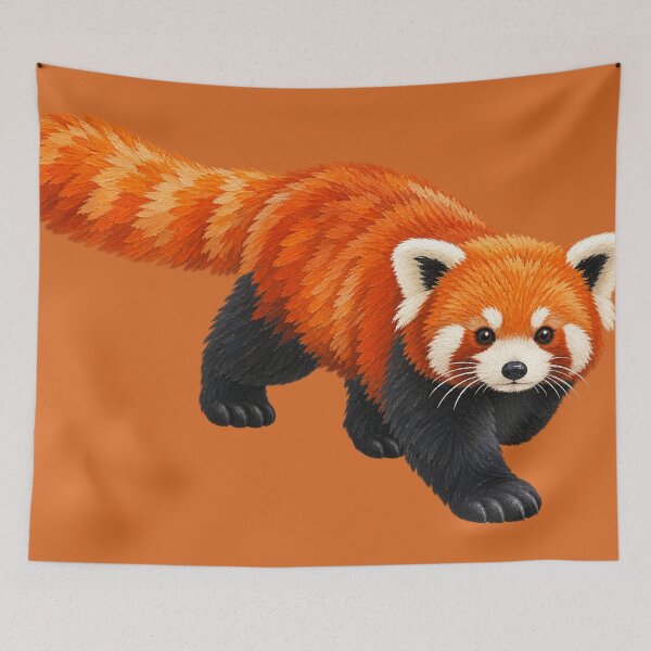 Item preview, Cute Red Panda in Forest Painting designed and sold by BLUESKY11a.