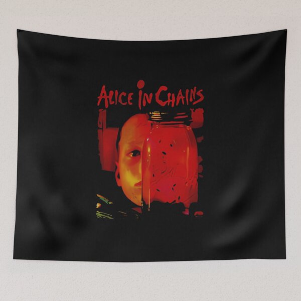 Item preview, Layne Staley Abstract Red Grunge Portrait designed and sold by motittacorp.