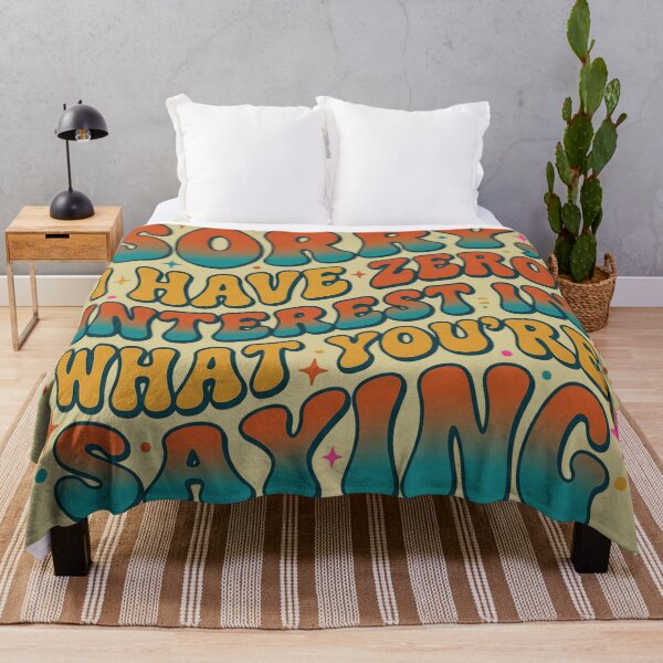 Item preview, Sorry I Have Zero Interest In What Youre Saying Retro 70s designed and sold by KreonaTime.