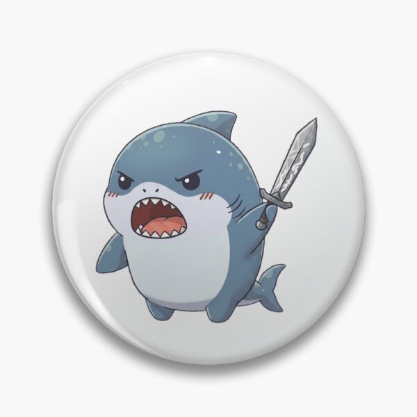 Item preview, Kawaii Warrior Shark designed and sold by Nature's Chibis.