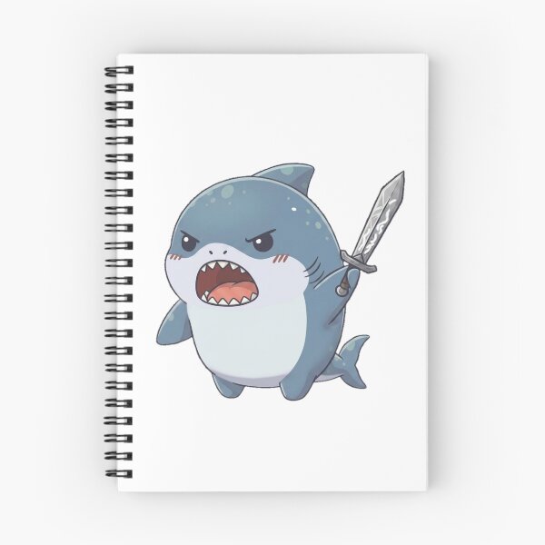 Item preview, Kawaii Warrior Shark designed and sold by Nature's Chibis.