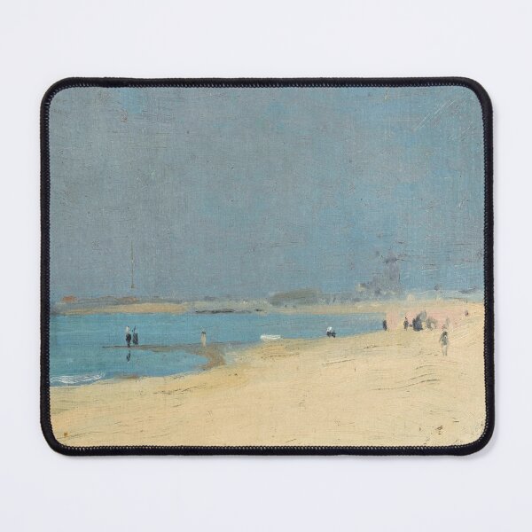 Item preview, Vintage Beach Wall Art, La Plage des Barraques Calais France, Gerald Kelly Coastal Painting designed and sold by RickE.
