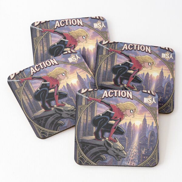 Item preview, Blonde Spider Action Comic Book Cover designed and sold by drhett09.