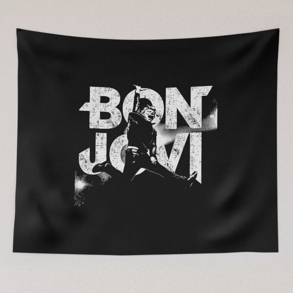 Item preview, Bon Jovi Silhouette Grunge Logo Art designed and sold by motittacorp.