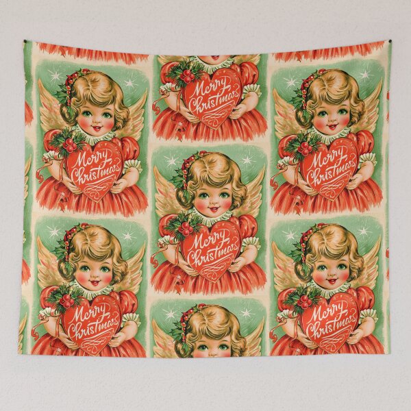 Item preview, Vintage Christmas angel card designed and sold by MendaciousMina.