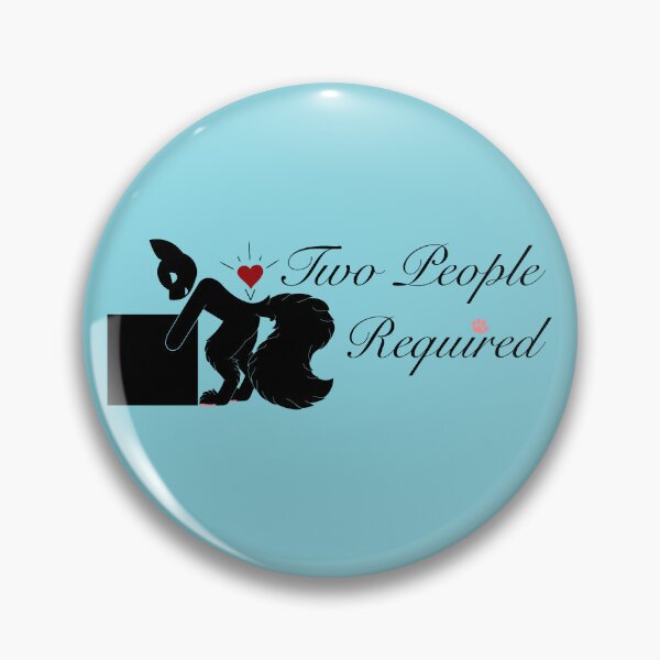 Item preview, "Two People Required" Furry Packing Warning Sticker designed and sold by Daymusik.