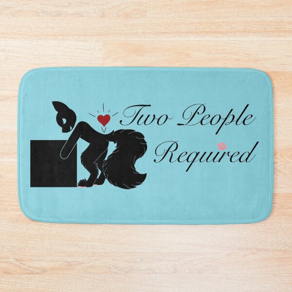 Item preview, "Two People Required" Furry Packing Warning Sticker designed and sold by Daymusik.