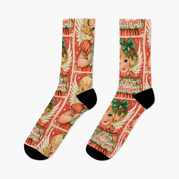Artikelvorschau, Vintage Weihnachtsengelkarte entworfen und verkauft von MendaciousMina.