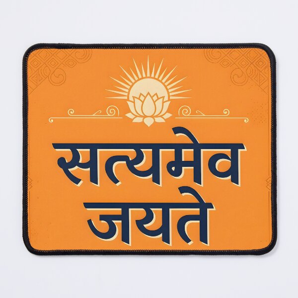 Item preview, Satyameva Jayate Sanskrit Wall Art designed and sold by hutofdesigns.
