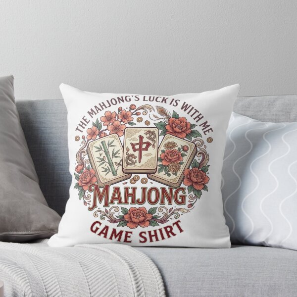 Item preview, Vintage Mahjong Luck Game Floral T-Shirt designed and sold by designwiss.