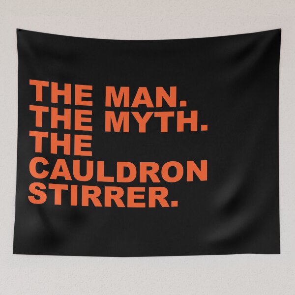 Item preview, The Man The Myth The Cauldron Stirrer Funny Halloween Quote designed and sold by Aesthetic Crew.