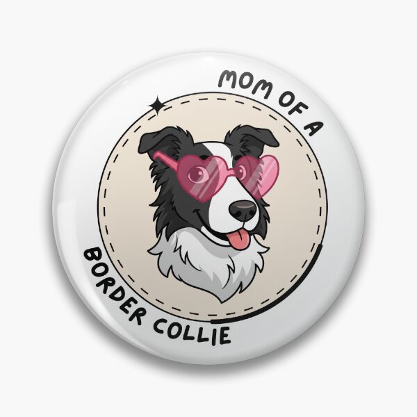 Item preview, Mom of a border collie - dog with glasses heart designed and sold by minim.iart.