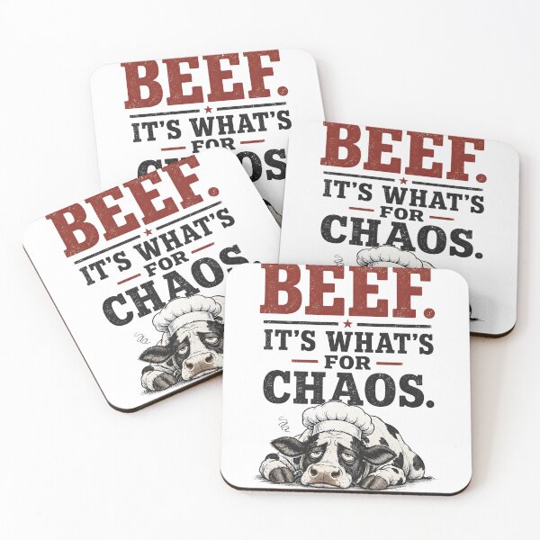 Item preview, Beef It's What's For Chaos Funny Cow Chef designed and sold by SummaGrove.