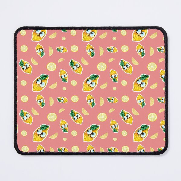 Item preview, Cute lemons on peach background pattern designed and sold by TurquoiseChicken.