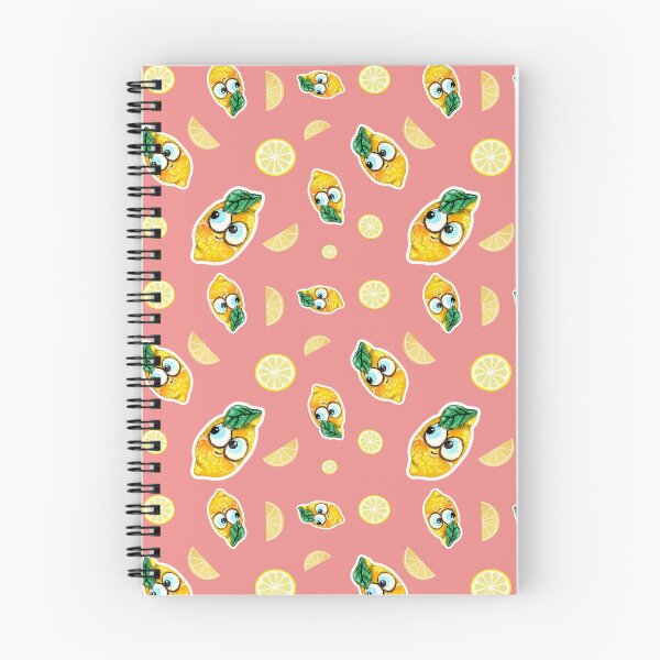 Item preview, Cute lemons on peach background pattern designed and sold by TurquoiseChicken.