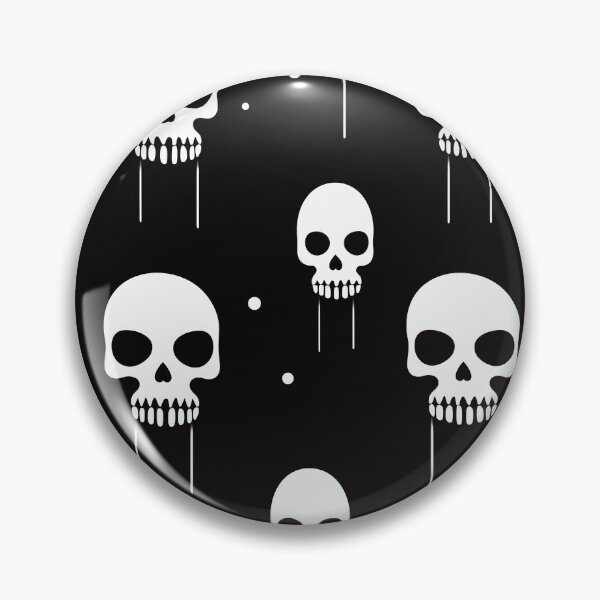 Item preview, Simple skull in black and white designed and sold by Raven-Blackwell.