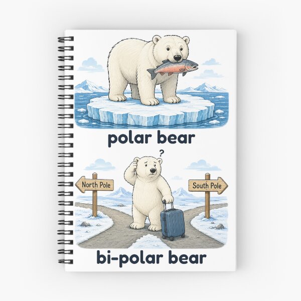 Item preview, polar bear bipolar bear bi-polar bear designed and sold by PhiloDoh.