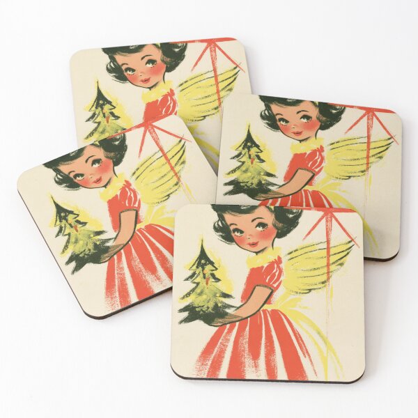 Item preview, Vintage Christmas angel card designed and sold by MendaciousMina.
