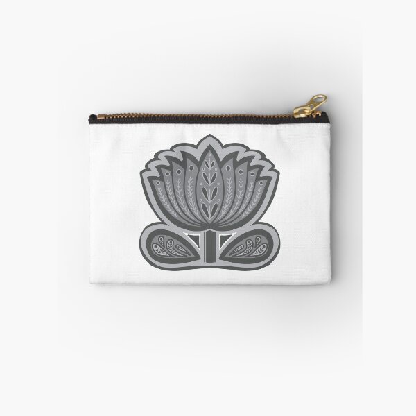 Item preview, Lotus mandala art - Gray Lotus Mandala - folk art lotus flower designed and sold by DColourMuse.