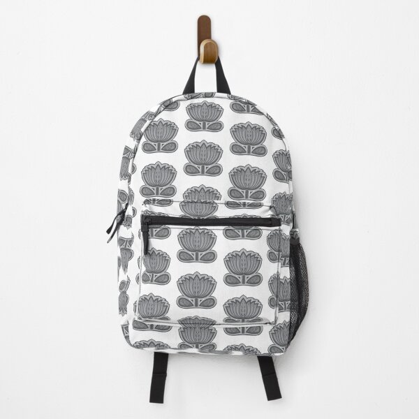 Item preview, Lotus mandala art - Gray Lotus Mandala - folk art lotus flower designed and sold by DColourMuse.